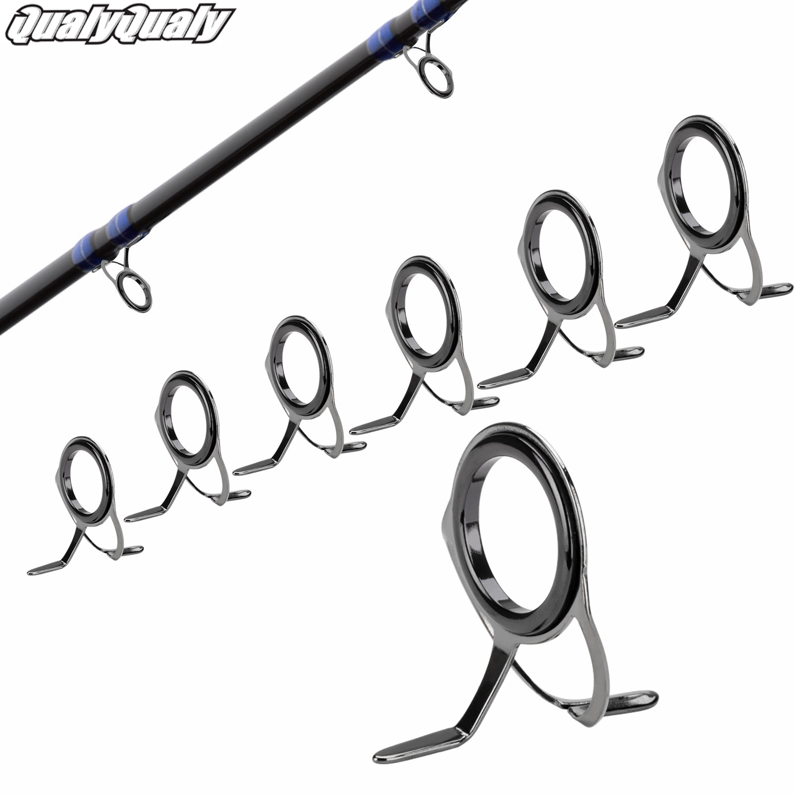 Fishing Rod Building Kit - 7 szt. Prowadnice wędki zestaw naprawczy