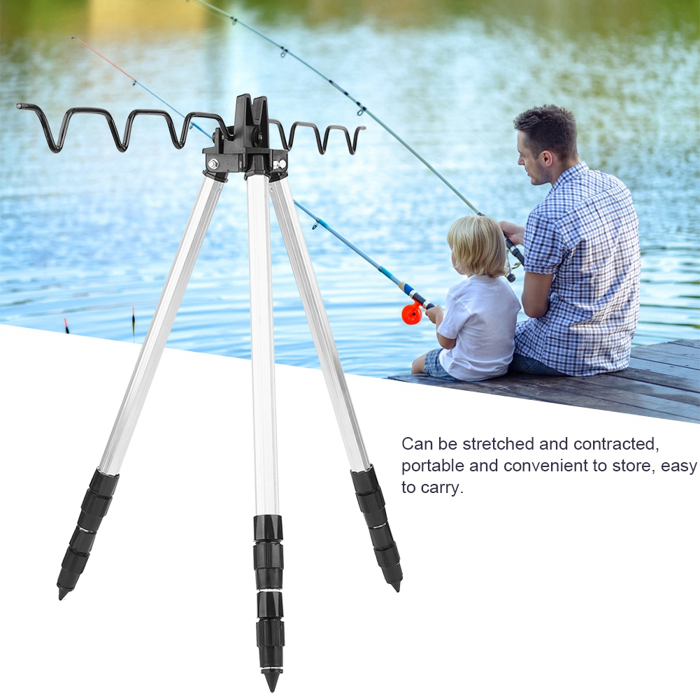 Fishing Rod Casting - Wielofunkcyjny trójnóg na wędki, stojak na