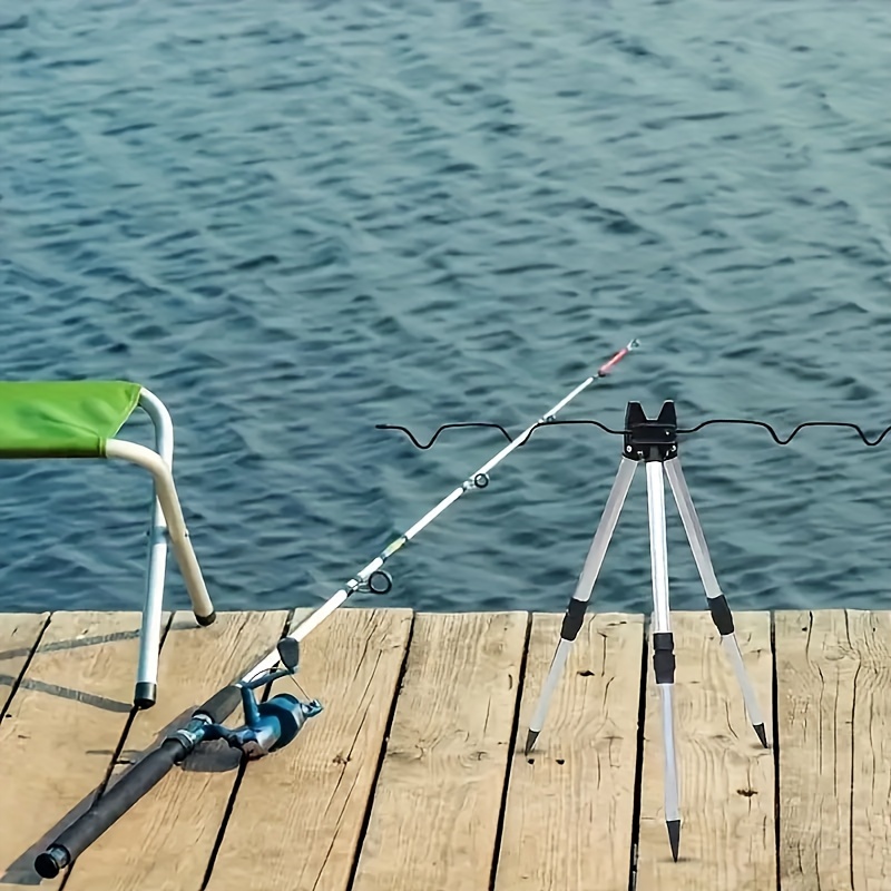 Fishing Rod Casting - 1 szt. Teleskopowy uchwyt ze stopu