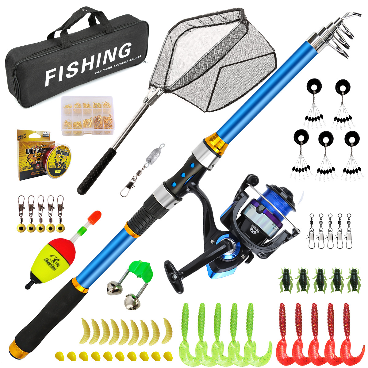 Zestaw wędki teleskopowej z wł – Fishing Rod Carbon Fiber recenzja i cena