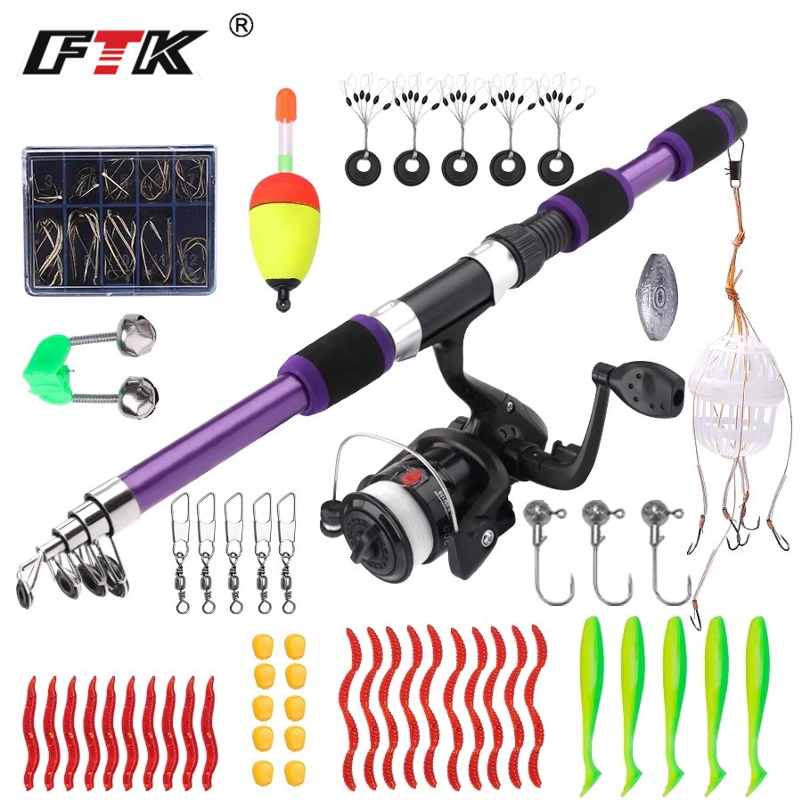 Zestaw wędkarski przenośny FTK – Fishing Rod Carbon Fiber recenzja i cena